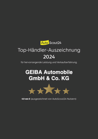 Top-Händler Auszeichnung GEIBA-Automobile bei AutoScout24